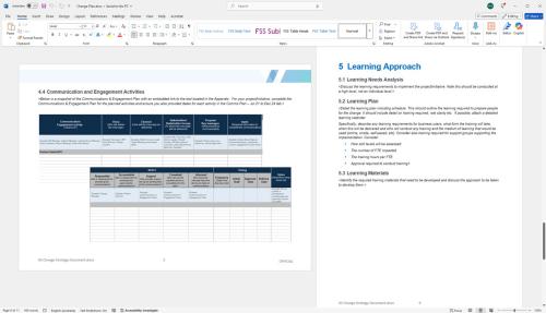 Change plan template