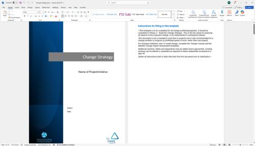 Change strategy template