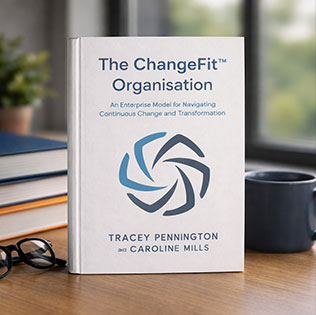 Closeup of our ChangeFit book on desk