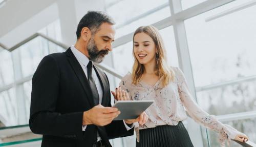 Man and lady together