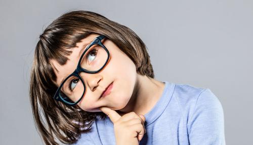 Young girl contemplating